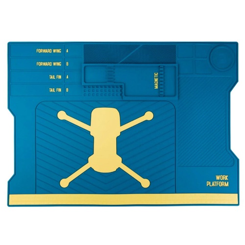 Силіконовий вогнетривкий килимок (робоче місце майстра) Mechanic V70 512 x 363 мм (магнітний)