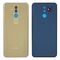 Задня кришка Huawei Mate 20 lite SNE-LX1 (золотиста оригінал Китай зі склом камери)