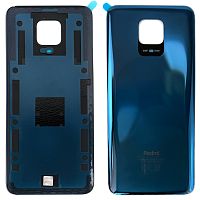 Задняя крышка Xiaomi Redmi Note 9 Pro M2003J6B2G совм. Redmi Note 9S, Note 9 Pro Max (серая Original New со стеклом камеры)