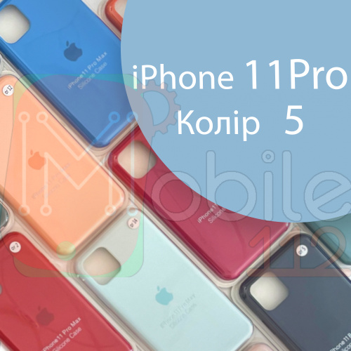 Чохол Silicone case для IPhone 11 pro (блакитний №5) фото 2