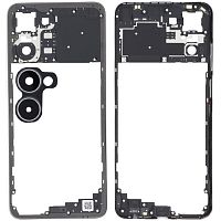 Рамка корпусу Realme 10 4G (золотиста зі склом камери)