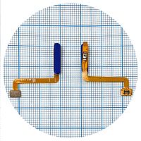 Шлейф Samsung Galaxy M53 M536  со сканером отпечатка пальца (синий)