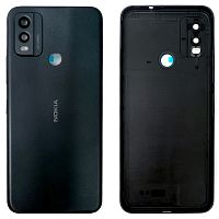 Задня кришка Nokia C22 (сіра оригінал Китай зі склом камери)