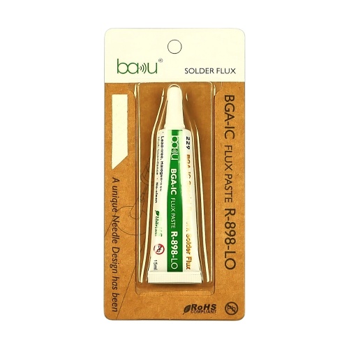 Флюс-паста Baku ba-229 R-898-Lo 15 мл безвідмивна, в тюбику з дозатором фото 2 Флюс-паста Baku ba-229 R-898-Lo 15 мл безвідмивна, в тюбику з дозатором фото 2