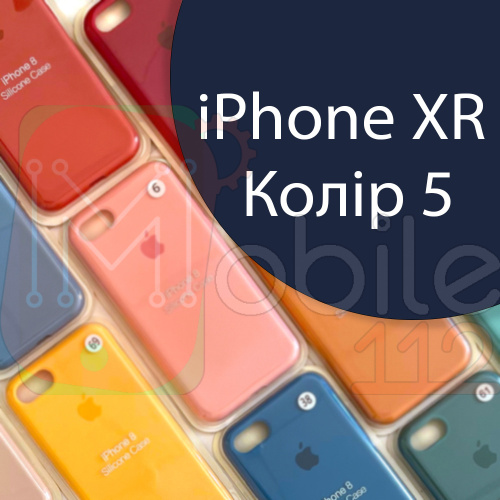 Чохол Silicone case для iPhone XR оригінал (синий midnight blue №5)