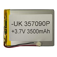 Аккумулятор универсальный 357090Р 92 x 70 x 3 мм 3500 mAh 3.7V