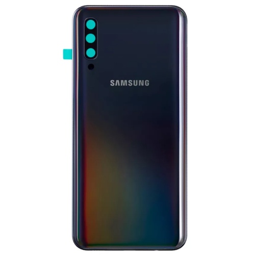 Задня кришка Samsung Galaxy A50 2019 A505F (чорна зі склом камери)