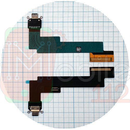 Шлейф Apple iPad Air 4 2020, iPad Air 5 2022 с разъемом зарядки (черный версия Wi-Fi)