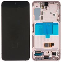 Дисплей Samsung Galaxy S22 5G S901B з тачскріном (оригінал Китай з рожевою рамкою)