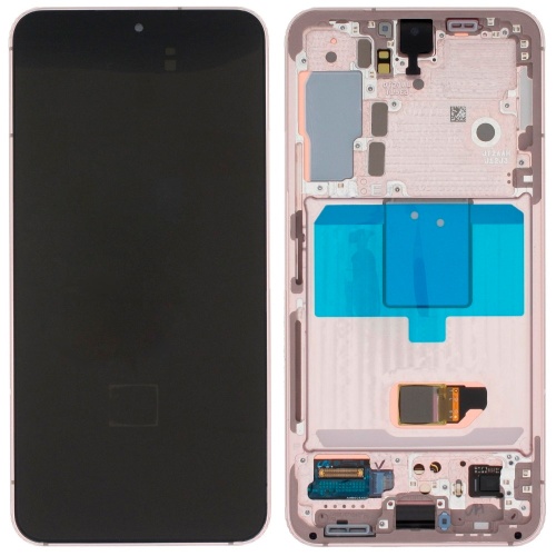 Дисплей Samsung Galaxy S22 5G S901B + тачскрин (оригинал Китай с розовой рамкой)