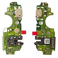 Шлейф Tecno Pop 7 BF4 з роз'ємами зарядки, навушників та мікрофоном - нижня плата (AAA)