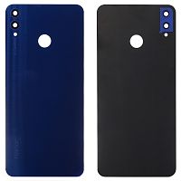 Задня кришка Huawei Honor 8X JSN-L21 (синя зі склом камери)