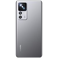 Задняя крышка Xiaomi 12T со стеклом камеры (серебристая оригинал Китай со стеклом камеры)
