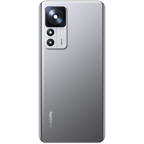Задня кришка Xiaomi 12T зі склом камери (срібляста оригінал Китай зі склом камери)