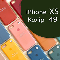 Чохол Silicone case для iPhone X, iPhone XS (зелений №49)