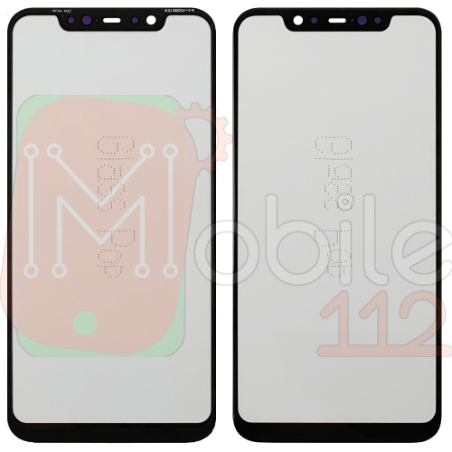 Скло дисплея Xiaomi Mi8 Mi 8 M1803E1A (чорне без OCA)
