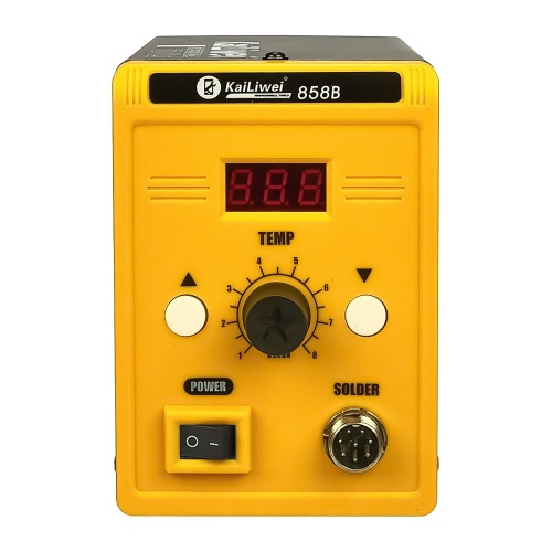 Паяльна станція KaiLiwei 858B, фен з датчиком нахилу, цифрова індикація (220V, 700W) фото 3