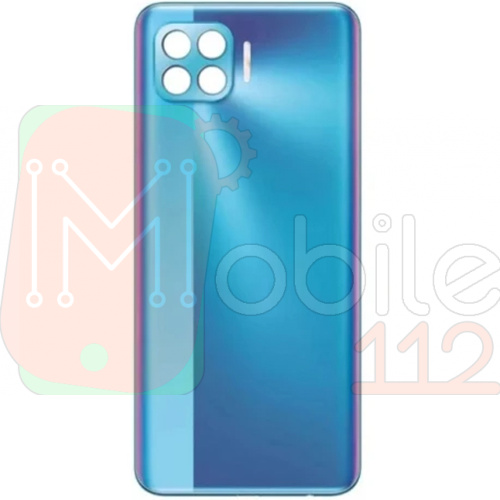 Задня кришка Oppo Reno4 Lite CPH2125 (синя оригінал Китай зі склом камери)