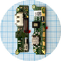 Шлейф Sony Xperia XA2 H4113 H3113 з роз'ємом зарядки Type-C, вібродзвінком та мікрофоном Оригінал Китай - нижня плата