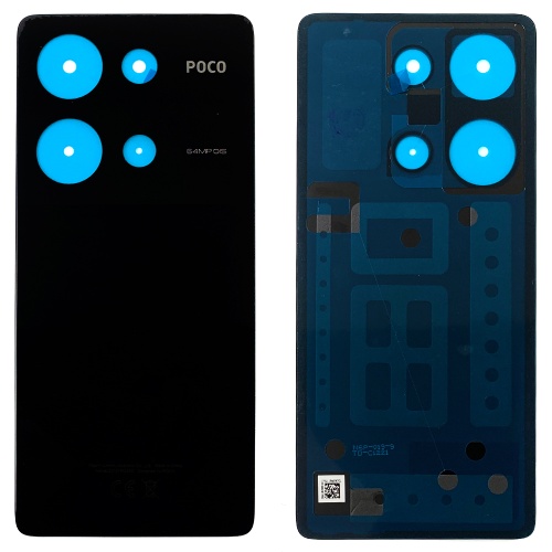 Задняя крышка Xiaomi Poco M6 Pro (черная оригинал Китай)