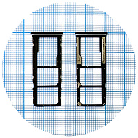 Тримач SIM карти Xiaomi Redmi Note 11, Redmi Note 11S (чорний на 2 SIM + Micro SD)