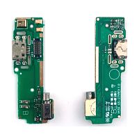 Шлейф Sony Xperia XA F3111 F3112 F3113 F3115 F3116 с разъемом зарядки, микрофоном и виброзвонком - нижняя плата