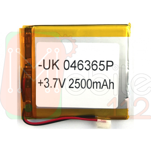 Акумулятор універсальний 046365P 72 х 60 х 4 мм 2500 mAh 3.7 V