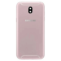 Задня кришка Samsung Galaxy J5 2017 J530F (рожева оригінал Китай зі склом камери)