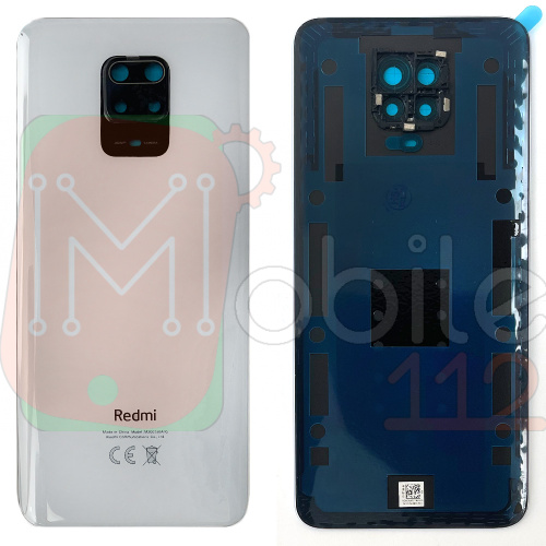 Задня кришка Xiaomi Redmi Note 9S, Redmi Note 9 Pro Max суміст. Redmi Note 9 Pro (біла Original New зі склом камери)