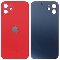 Задняя крышка Apple iPhone 12 (красная оригинал Китай с кольцами)