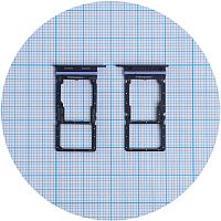 Тримач Sim картки Samsung Galaxy A16 A165F (чорний 2 SIM (1 SIM + Micro SD))