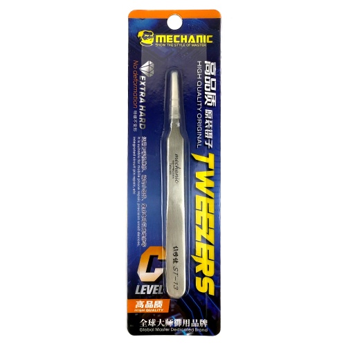 Пінцет Mechanic ST-13 прямий тупий, 120 мм фото 2