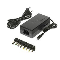 Блок питания для ноутбуков и мониторов BSK-96W с переходниками (8 шт) и регулировкой напряжения 12-24V/ 4-4.5A, EU 220V