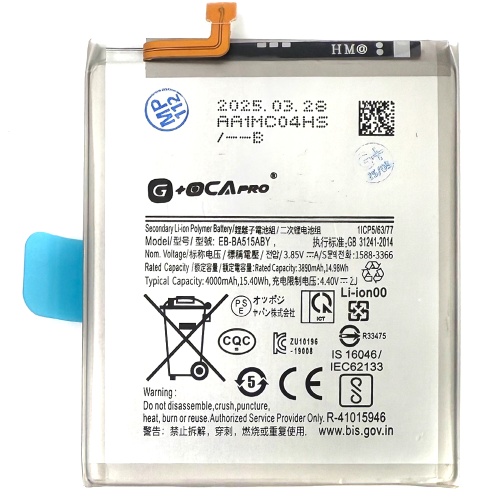 Акумулятор Samsung EB-BA515ABY оригінал G+OCA Pro Galaxy A51 2019 A515F 4000 mAh