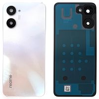 Задня кришка Realme 10 RMX3630 (біла Original New зі склом камери)