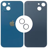 Задня кришка Apple iPhone 13 (синя оригінал Китай з кільцями)