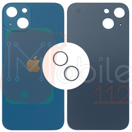 Задня кришка Apple iPhone 13 (синя оригінал Китай з кільцями)