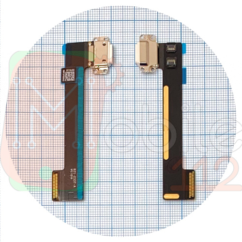 Шлейф Apple iPad Mini 4, iPad Mini 5 с разъемом зарядки (белый)