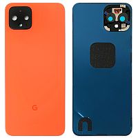 Задня кришка Google Pixel 4 (помаранчева Original New зі склом камери)