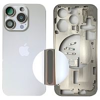 Корпус Apple iPhone 15 Pro у зборі (білий, White Titanium US без SIM)