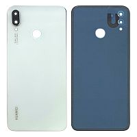 Задня кришка Huawei P Smart Plus INE-LX1, Nova 3i (біла оригінал Китай зі склом камери)