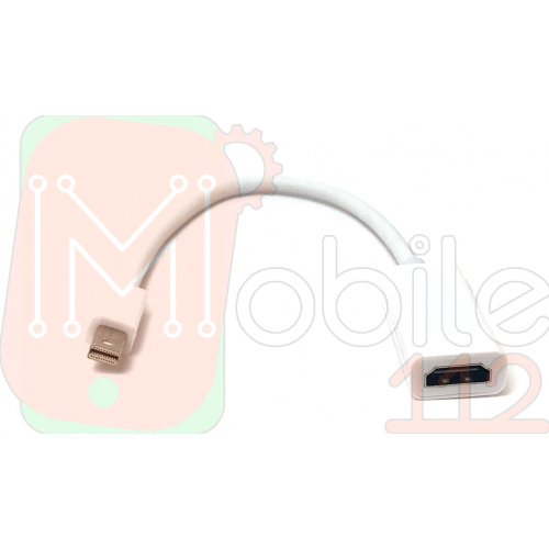 Перехідник-адаптер mini DisplayPort-HDMI білий фото 2