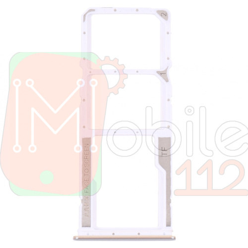 Тримач SIM карти Xiaomi Redmi Note 11, Redmi Note 11S (сріблястий на 2 SIM + MicroSD)