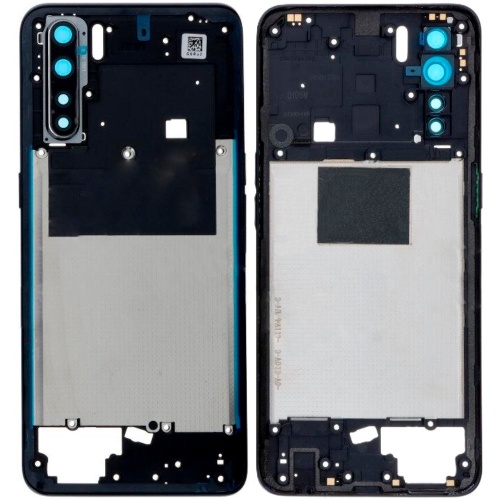 Рамка корпусу Oppo A91 (чорна зі склом камери) Рамка корпусу Oppo A91 (чорна зі склом камери)