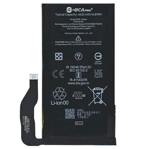 Акумулятор Google GZE8U Pixel 7 (оригінал G+OCA Pro 4355 mAh)