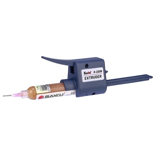 Екстрактор флюсу та OCA клею Kaisi K-2208 для шприців 5-12 мл (штовхач з важелем, 2 наконечники G14А) фото 3
