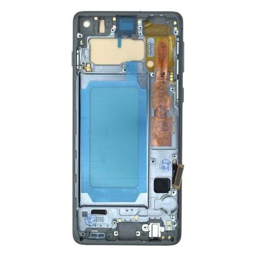 Дисплей Samsung Galaxy S10 G973F з тачскріном (IN-CELL зі сріблястою рамкою)