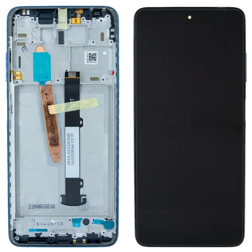 Дисплей Xiaomi Poco X3 X3 Pro X3 NFC з тачскріном і рамкою (оригінал 100% синій)