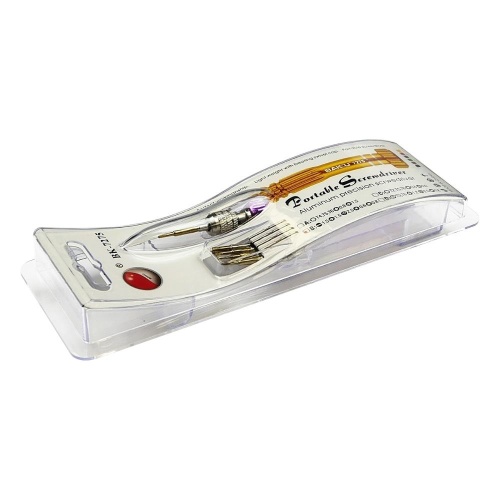 Набір викруток Baku BK-7275B (Ручка з насадками: +1.5, -1.5, Y0.6, 2.5 Pinhead Phillips, пенталоб 0.8) фото 3