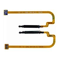 Шлейф Xiaomi Redmi 9T, Poco M3 с кнопкой включения и сканером отпечатка пальца (черный оригинал Китай)